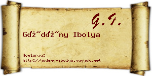 Gödény Ibolya névjegykártya